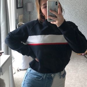 NAVY BRANDY CREW NECK